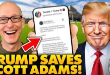Trump Saves Scott Adams Life! President Steps In, Gets Emergency Cancer Treatment | UNITES Internet