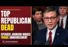 Republican DIES Overnight — Speaker Johnson Shares Devastating News