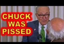 HECKLER Gets in Chuck Schumer’s FACE Yesterday at Press Conference…..
